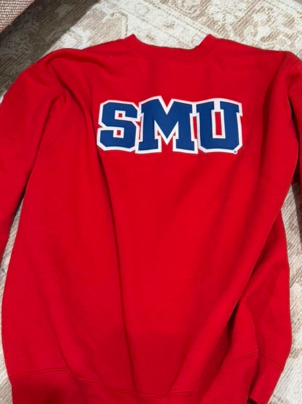 SMU crewneck red